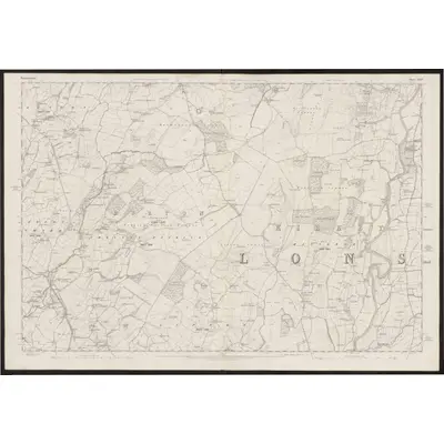 1858 Map of Westmorland XLIII, 1862 Print