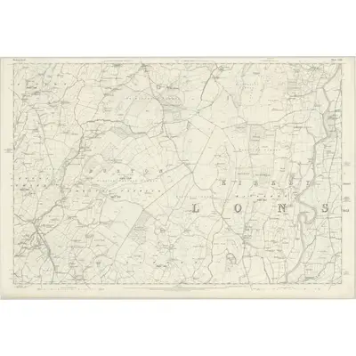 1858 Map of Westmorland XLIII, 1862 Print