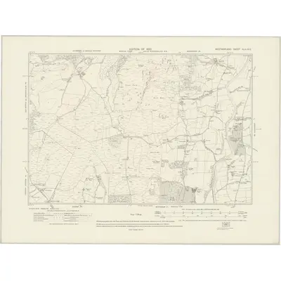 1912 Map of Westmorland XLIII.NE, 1920 Print