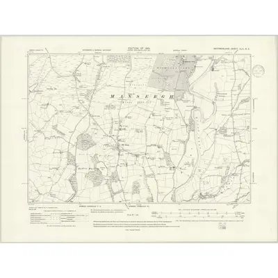 1911 Map of Westmorland XLIII.SE, 1937 Print