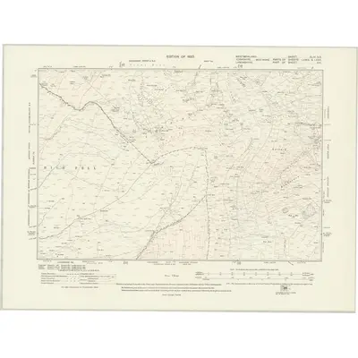 1910 Map of Westmorland XLIV.SE, 1920 Print