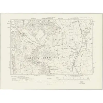 1911 Map of Westmorland XLVI.SE, 1920 Print