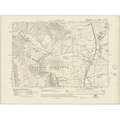 1911 Map of Westmorland XLVI.SE, 1945 Print