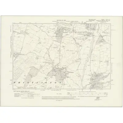 1910 Map of Westmorland XLVII.SE, 1920 Print