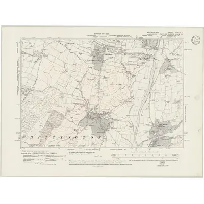 1910 Map of Westmorland XLVII.SE, 1945 Print