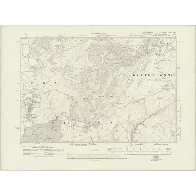 1910 Map of Westmorland XLVII.SW, 1920 Print