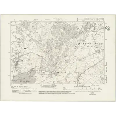 1910 Map of Westmorland XLVII.SW, 1934 Print