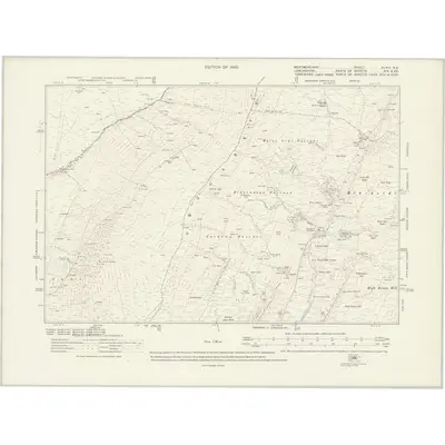 1910 Map of Westmorland XLVIII.NE, 1920 Print