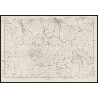 1859 Map of Westmorland XV, 1863 Print
