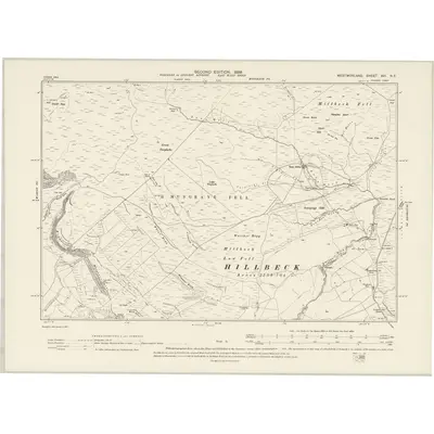 1897 Map of Westmorland XVI.NE, 1899 Print