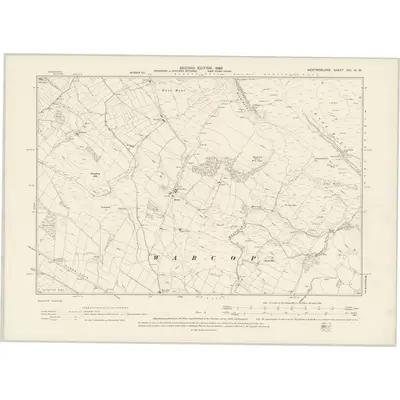 1897 Map of Westmorland XVI.NW, 1899 Print