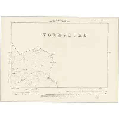1897 Map of Westmorland XVII.SE, 1899 Print