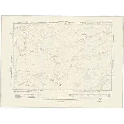 1911 Map of Westmorland XVII.SE, 1920 Print