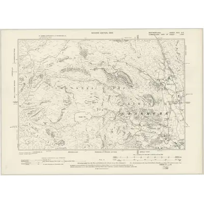 1897 Map of Westmorland XVIII.SE, 1900 Print