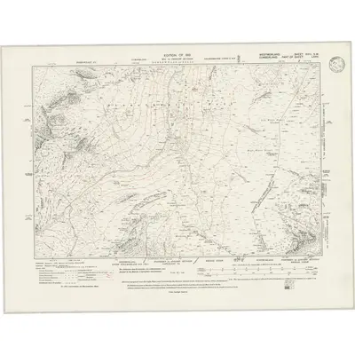 1912 Map of Westmorland XVIII.SW, 1946 Print