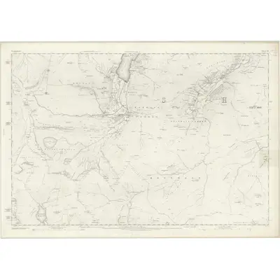 1858 Map of Westmorland XX, 1863 Print