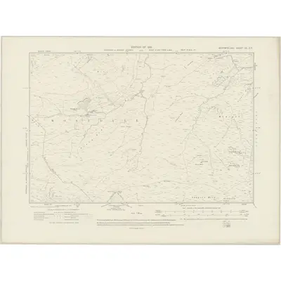 1911 Map of Westmorland XX.SE, 1919 Print