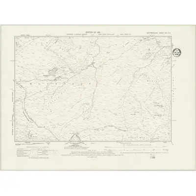 1911 Map of Westmorland XX.SE, 1934 Print