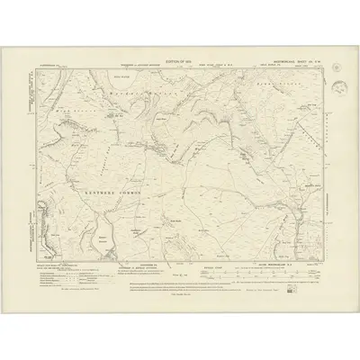 1911 Map of Westmorland XX.SW, 1945 Print