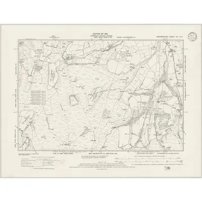 1912 Map of Westmorland XXI.NE, 1946 Print