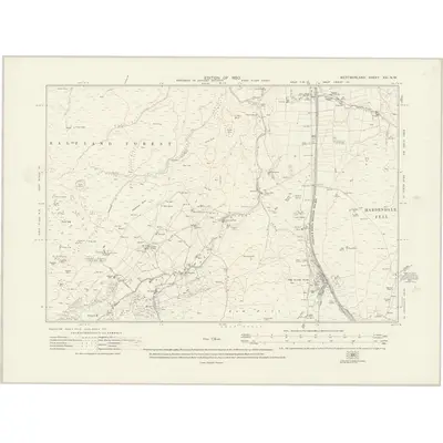 1911 Map of Westmorland XXI.NW, 1920 Print