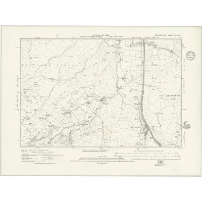 1911 Map of Westmorland XXI.NW, 1936 Print