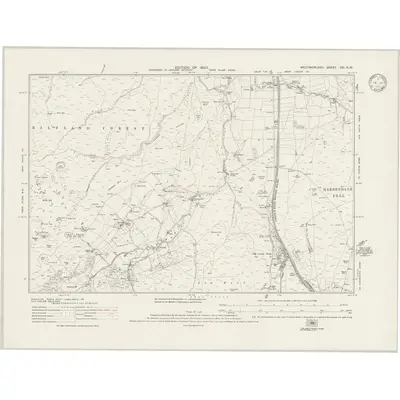 1911 Map of Westmorland XXI.NW, 1946 Print