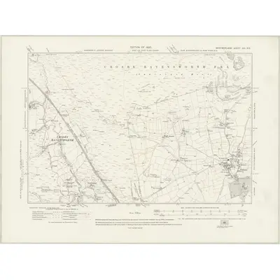 1912 Map of Westmorland XXI.SE, 1920 Print
