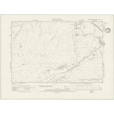 1911 Map of Westmorland XXI.SW, 1935 Print