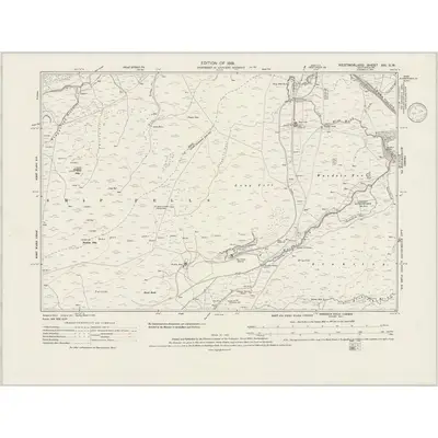 1911 Map of Westmorland XXI.SW, 1946 Print