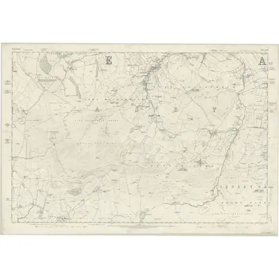 1858 Map of Westmorland XXII, 1863 Print