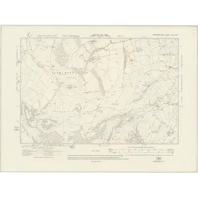 1912 Map of Westmorland XXII.NW, 1920 Print