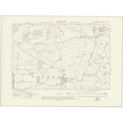 1912 Map of Westmorland XXIII.NW, 1920 Print