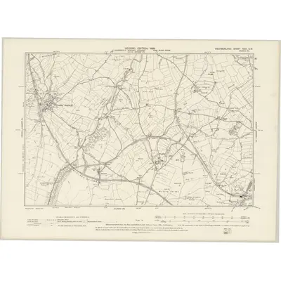 1897 Map of Westmorland XXIII.SW, 1899 Print