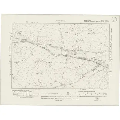 1911 Map of Westmorland XXIV.NE, 1946 Print