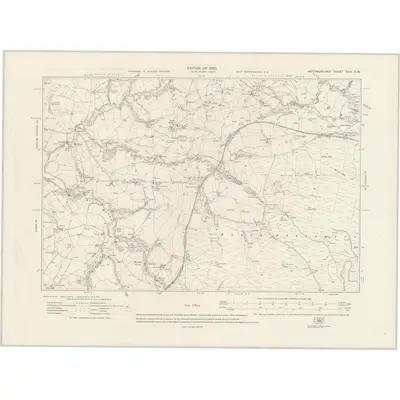 1912 Map of Westmorland XXIV.NW, 1920 Print