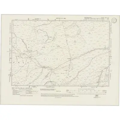 1911 Map of Westmorland XXIV.SE, 1946 Print