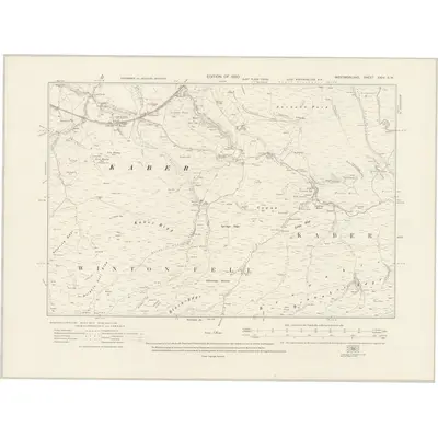 1912 Map of Westmorland XXIV.SW, 1920 Print