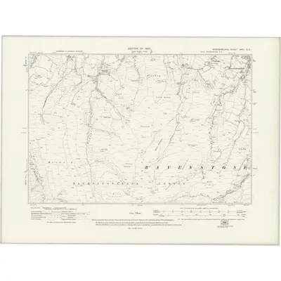 1911 Map of Westmorland XXIX.SE, 1920 Print
