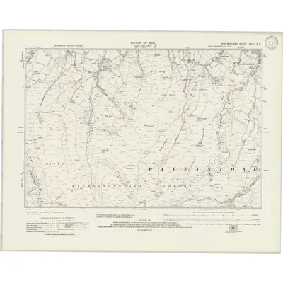 1911 Map of Westmorland XXIX.SE, 1946 Print