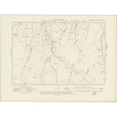 1911 Map of Westmorland XXIX.SW, 1920 Print