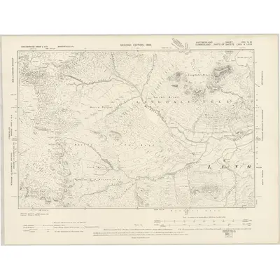 1897 Map of Westmorland XXV.NW, 1899 Print