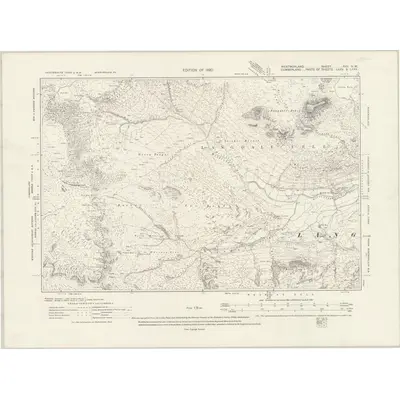 1912 Map of Westmorland XXV.NW, 1920 Print