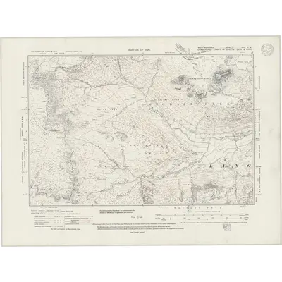 1912 Map of Westmorland XXV.NW, 1945 Print