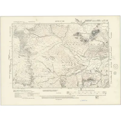 1912 Map of Westmorland XXV.NW, 1947 Print