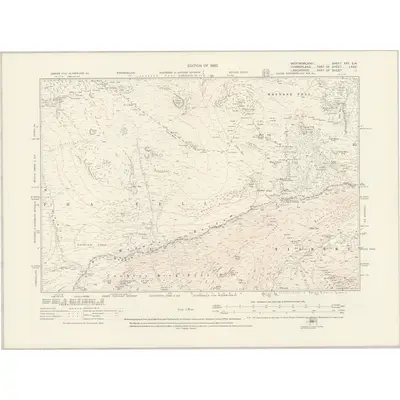 1912 Map of Westmorland XXV.SW, 1920 Print
