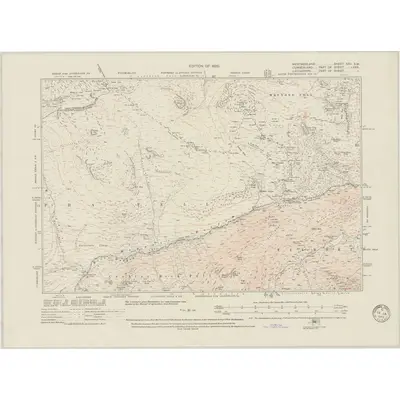1912 Map of Westmorland XXV.SW, 1949 Print