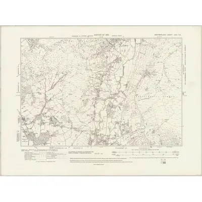 1911 Map of Westmorland XXVI.SE, 1920 Print