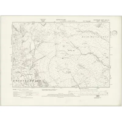 1911 Map of Westmorland XXVII.NE, 1939 Print