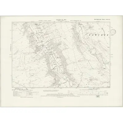 1912 Map of Westmorland XXVII.SE, 1939 Print